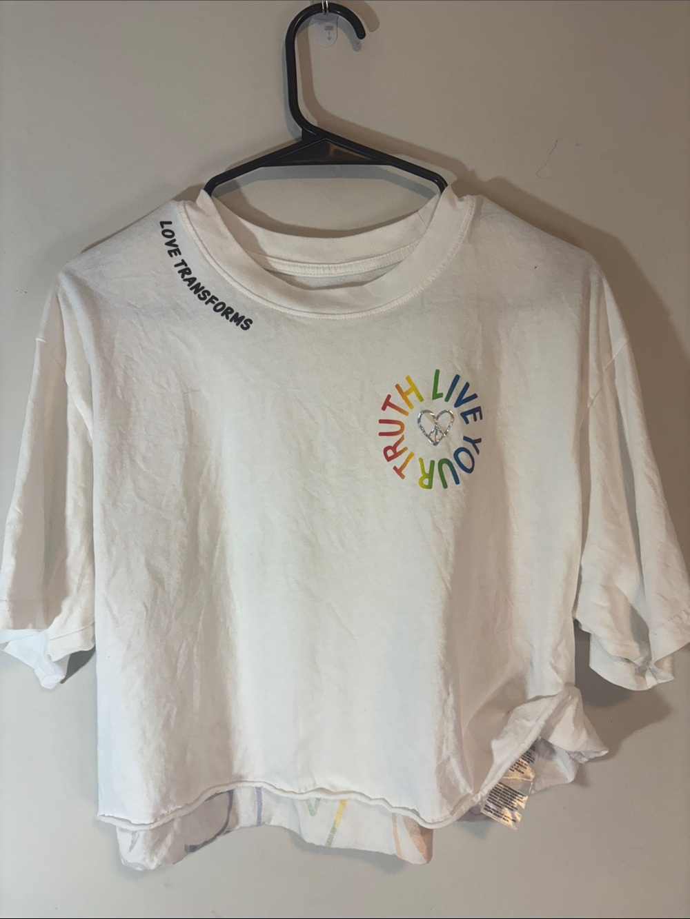 White Levis Pride Month - Cropped Tee
